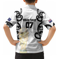 New Zealand WC2026 Custom White Hawaiian Shirt Silver Fern LT7 - Polynesian Pride