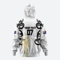 New Zealand WC2026 Custom White Hoodie Silver Fern