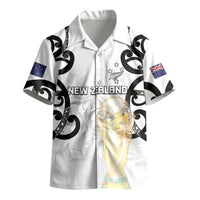 New Zealand WC2026 Custom White Kid Hawaiian Shirt Silver Fern LT7 - Polynesian Pride