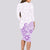 Polynesia Long Sleeve Bodycon Dress Plumeria Lavender Curves LT7 - Polynesian Pride