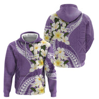Aloha Hawaii Festive Hoodie Frangipani Lace Classic - Lavender LT7 - Polynesian Pride