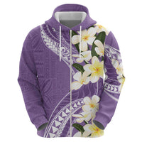 Aloha Hawaii Festive Hoodie Frangipani Lace Classic - Lavender LT7 - Polynesian Pride