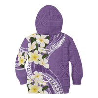 Aloha Hawaii Festive Kid Hoodie Frangipani Lace Classic - Lavender