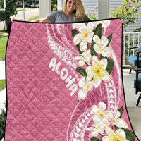 Aloha Hawaii Festive Quilt Frangipani Lace Classic - Rosy LT7 Pink - Polynesian Pride