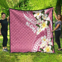 Aloha Hawaii Festive Quilt Frangipani Lace Classic - Rosy LT7 - Polynesian Pride