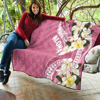 Aloha Hawaii Festive Quilt Frangipani Lace Classic - Rosy LT7 - Polynesian Pride