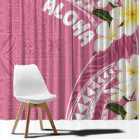 Aloha Hawaii Festive Window Curtain Frangipani Lace Classic - Rosy LT7 - Polynesian Pride
