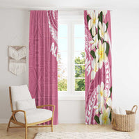 Aloha Hawaii Festive Window Curtain Frangipani Lace Classic - Rosy LT7 - Polynesian Pride