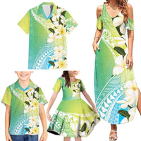 Aloha Hawaii Festive Family Matching Summer Maxi Dress and Hawaiian Shirt Frangipani Lace Classic - Summer Vibes