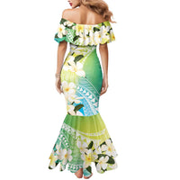 Aloha Hawaii Festive Mermaid Dress Frangipani Lace Classic - Summer Vibes