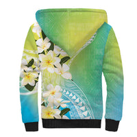 Aloha Hawaii Festive Sherpa Hoodie Frangipani Lace Classic - Summer Vibes