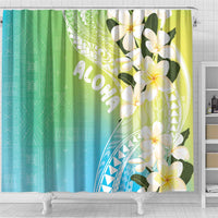 Aloha Hawaii Festive Shower Curtain Frangipani Lace Classic - Summer Vibes