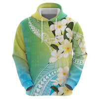Aloha Hawaii Festive Zip Hoodie Frangipani Lace Classic - Summer Vibes LT7 - Polynesian Pride