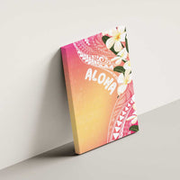 Aloha Hawaii Festive Canvas Wall Art Frangipani Lace Classic - Spring Vibes