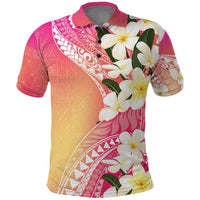 Aloha Hawaii Festive Polo Shirt Frangipani Lace Classic - Spring Vibes