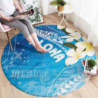 Aloha Hawaii Festive Round Carpet Frangipani Lace Classic - Oceanic LT7 - Polynesian Pride