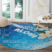 Aloha Hawaii Festive Round Carpet Frangipani Lace Classic - Oceanic LT7 - Polynesian Pride