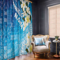 Aloha Hawaii Festive Window Curtain Frangipani Lace Classic - Oceanic LT7 - Polynesian Pride
