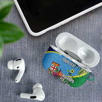Personalized Malampa Fiji Day Together We Grow AirPods Case Special Tapa Mix - Polynesian Pride