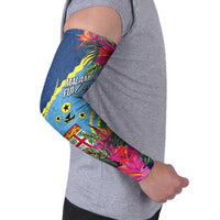Personalized Malampa Fiji Day Together We Grow Arm Sleeves Special Tapa Mix - Polynesian Pride