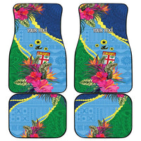 Personalized Malampa Fiji Day Together We Grow Car Mats Special Tapa Mix - Polynesian Pride