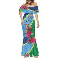 Personalized Malampa Fiji Day Together We Grow Mermaid Dress Special Tapa Mix - Polynesian Pride