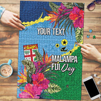 Personalized Malampa Fiji Day Together We Grow Puzzle Special Tapa Mix - Polynesian Pride