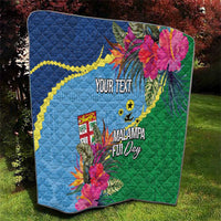 Personalized Malampa Fiji Day Together We Grow Quilt Special Tapa Mix - Polynesian Pride