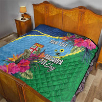 Personalized Malampa Fiji Day Together We Grow Quilt Special Tapa Mix - Polynesian Pride