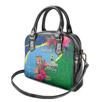 Personalized Malampa Fiji Day Together We Grow Shoulder Handbag Special Tapa Mix LT7 - Polynesian Pride