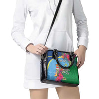 Personalized Malampa Fiji Day Together We Grow Shoulder Handbag Special Tapa Mix LT7 - Polynesian Pride