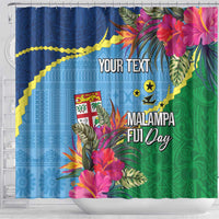 Personalized Malampa Fiji Day Together We Grow Shower Curtain Special Tapa Mix - Polynesian Pride