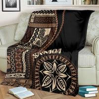 Samoa Siapo Motif Blanket Classic Style - Black Ver LT7 - Polynesian Pride