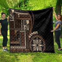 Samoa Siapo Motif Quilt Classic Style - Black Ver LT7 - Polynesian Pride