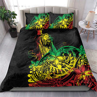 Personalised Reggae Jawaiian Festive Bedding Set Mix Polynesian