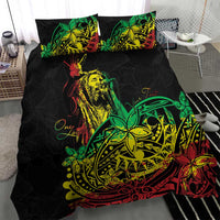 Personalised Reggae Jawaiian Festive Bedding Set Mix Polynesian