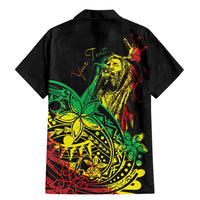 Personalised Reggae Jawaiian Festive Family Matching Mermaid Dress and Hawaiian Shirt Mix Polynesian