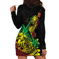 Personalised Reggae Jawaiian Festive Hoodie Dress Mix Polynesian LT7 - Polynesian Pride