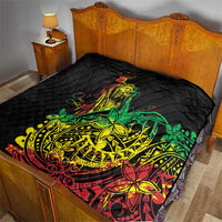 Personalised Reggae Jawaiian Festive Quilt Mix Polynesian