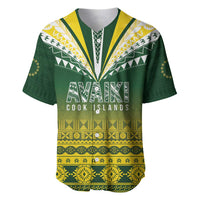 Cook Islands Rugby Custom Baseball Jersey Kuki Avaiki - Polynesian Pride