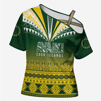Cook Islands Rugby Custom Cross Shoulder Shirt Kuki Avaiki - Polynesian Pride