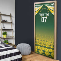 Cook Islands Rugby Custom Door Cover Kuki Avaiki - Polynesian Pride