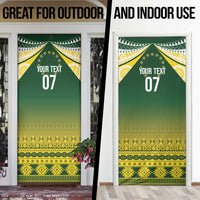 Cook Islands Rugby Custom Door Cover Kuki Avaiki - Polynesian Pride