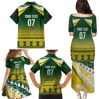 Cook Islands Rugby Custom Family Matching Puletasi and Hawaiian Shirt Kuki Avaiki - Polynesian Pride