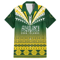 Cook Islands Rugby Custom Family Matching Summer Maxi Dress and Hawaiian Shirt Kuki Avaiki - Polynesian Pride
