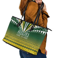 Cook Islands Rugby Leather Tote Bag Kuki Avaiki - Polynesian Pride