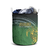 Cook Islands Rugby Kuki Avaiki Laundry Basket Tribal Turtle - Polynesian Pride