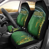 Cook Islands Rugby Kuki Avaiki Car Seat Cover Tribal Turtle - Polynesian Pride