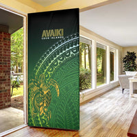 Cook Islands Rugby Kuki Avaiki Door Cover Tribal Turtle - Polynesian Pride