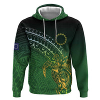 Cook Islands Rugby Kuki Avaiki Hoodie Tribal Turtle - Polynesian Pride